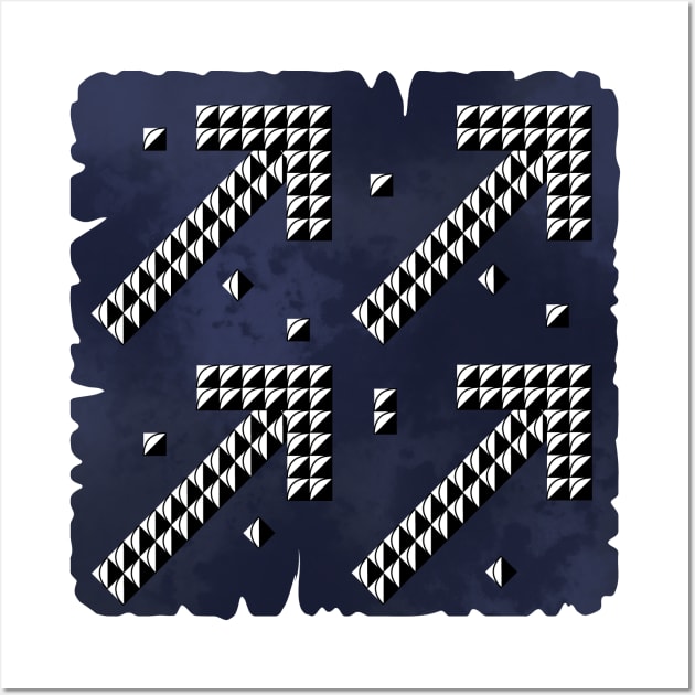 Black white arrows Wall Art by Gerchek